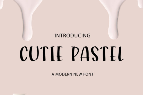 Cutie Pastel Font Poster 1