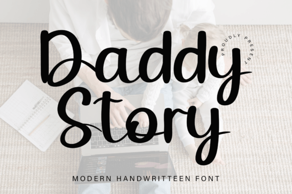 Daddy Story Font Poster 1