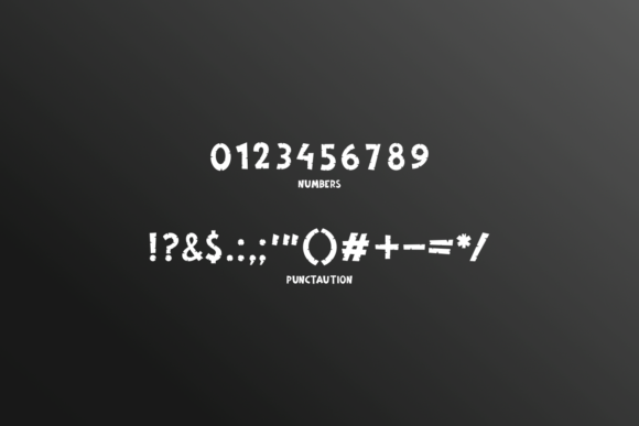 Daeback Font Poster 5