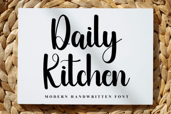 Daily Kitchen Font Poster 1