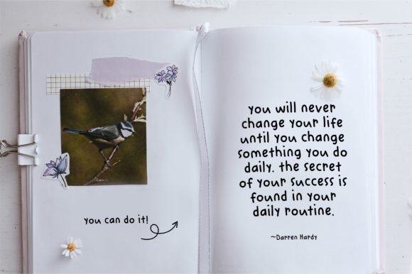Daily Notes Font Poster 2