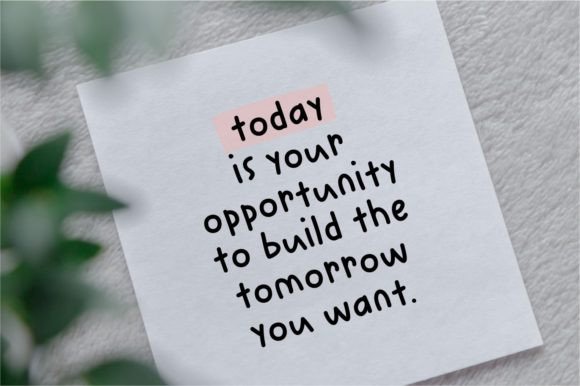 Daily Notes Font Poster 4