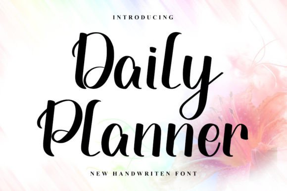 Daily Planner Font Poster 1