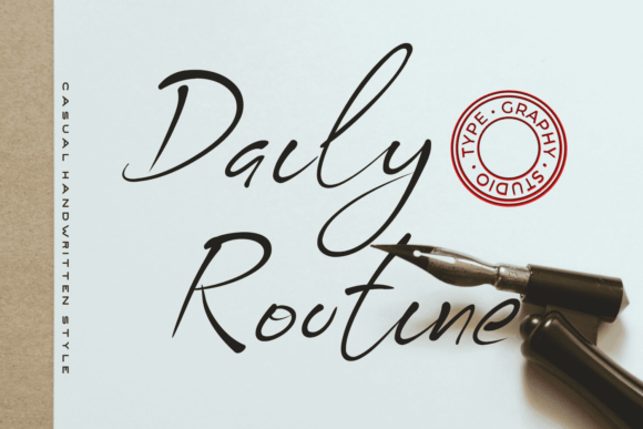 Daily Routine Font Poster 1