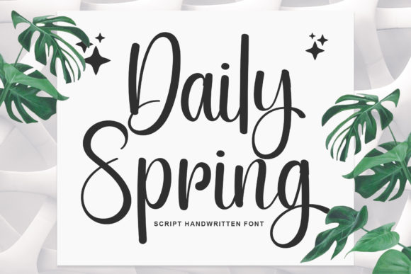 Daily Spring Font Poster 1
