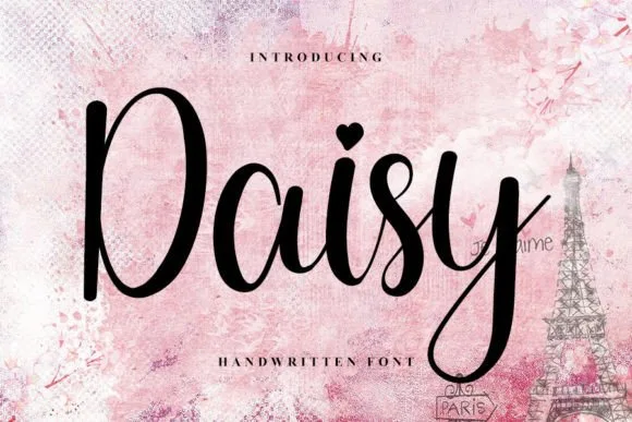 Daisy Font Daisy Font Poster 1