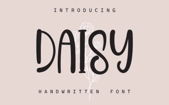 Daisy Font Daisy Font Poster 1