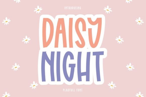 Daisy Night Font Poster 1