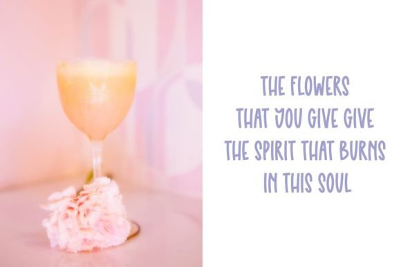 Daisy Night Font Poster 2