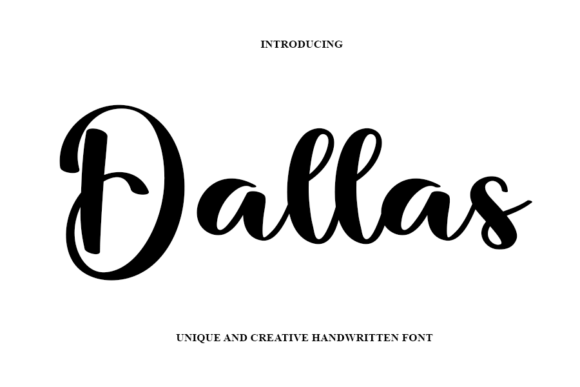 Dallas Font Poster 1