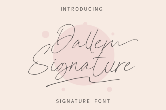 Dallem Signature Font