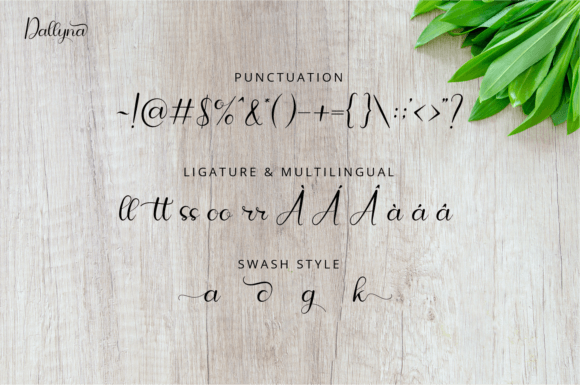 Dallyna Font Poster 5