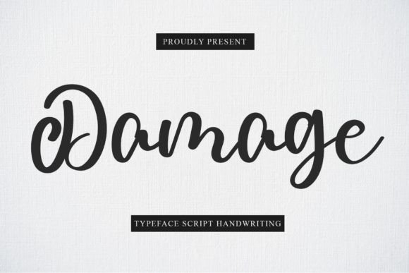 Damage Font Poster 1