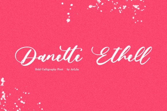 Danette Ethell Font Poster 1