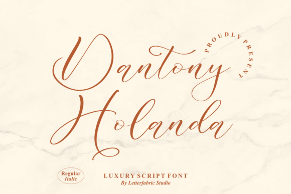 Dantony Holanda Font Poster 1