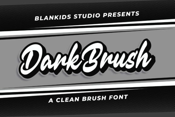 Dark Brush Font Poster 1
