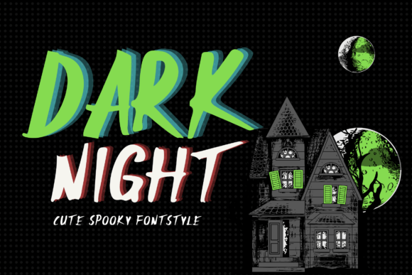 Dark Night Font Poster 1