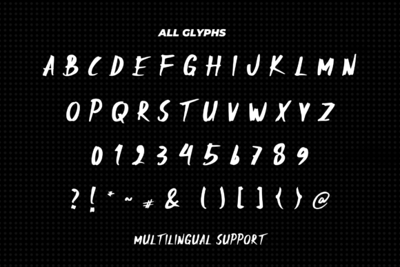Dark Night Font Poster 6