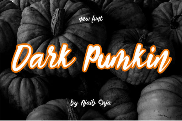 Dark Pumkin Font Poster 1