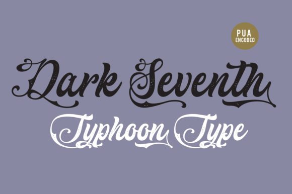 Dark Seventh Font Poster 1