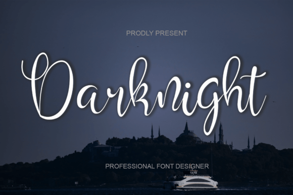 Darknight Font Poster 1