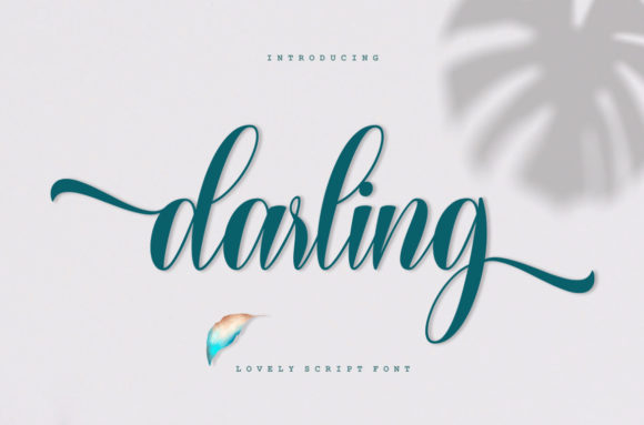 Darling Script Font Poster 1