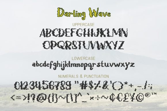 Darling Wave Font Poster 3