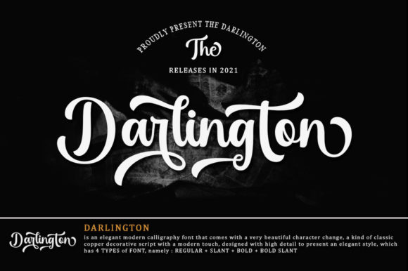 Darlington Font Poster 1
