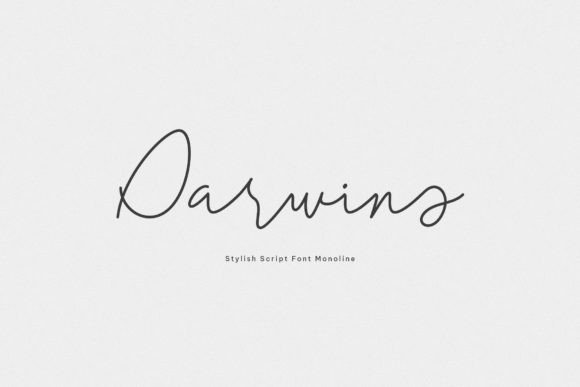 Darwins Font Poster 2
