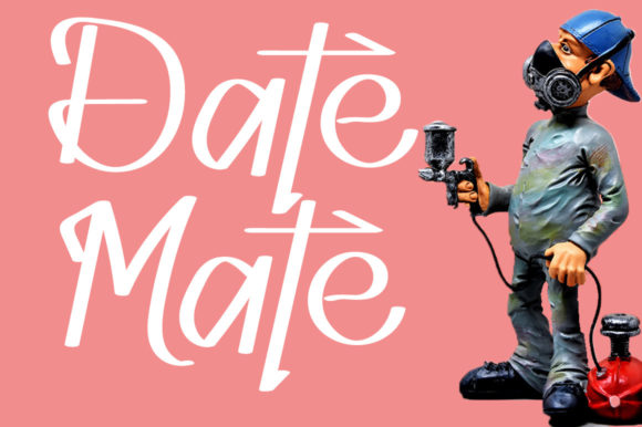 Date Mate Font Poster 1