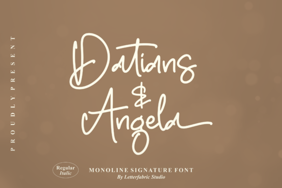 Datians & Angela Font Poster 1