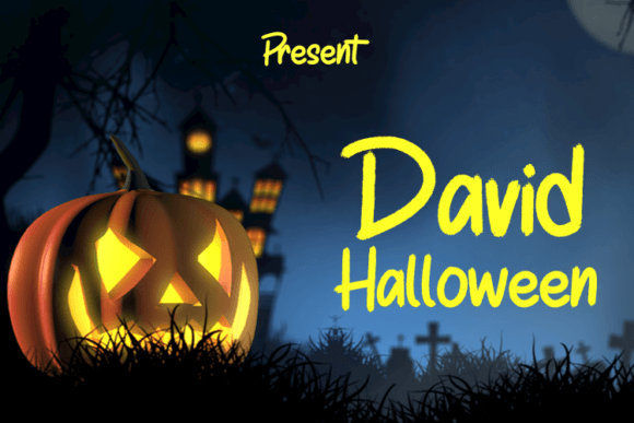 David Halloween Font Poster 1