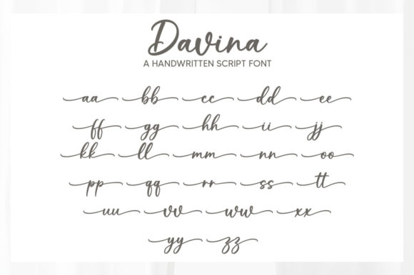 Davina Font Poster 6