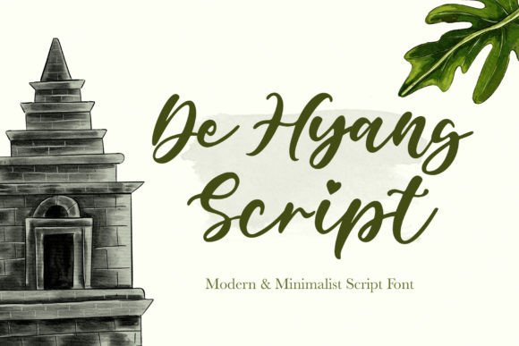 De Hyang Script Font Poster 1