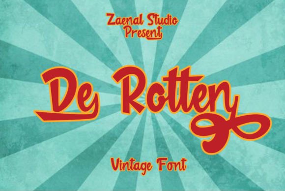 De Rotten Font Poster 1