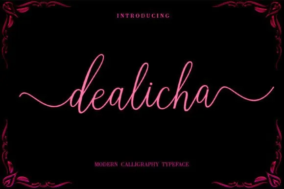 Dealicha Font Dealicha Font Poster 1