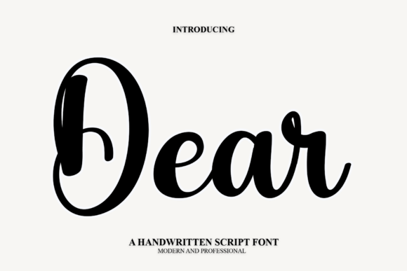 Dear Font Poster 1