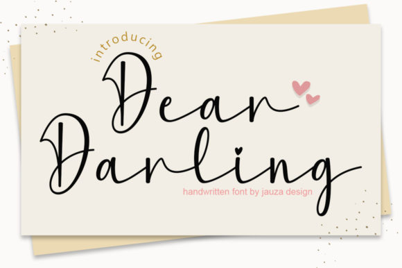 Dear Darling Font Poster 1