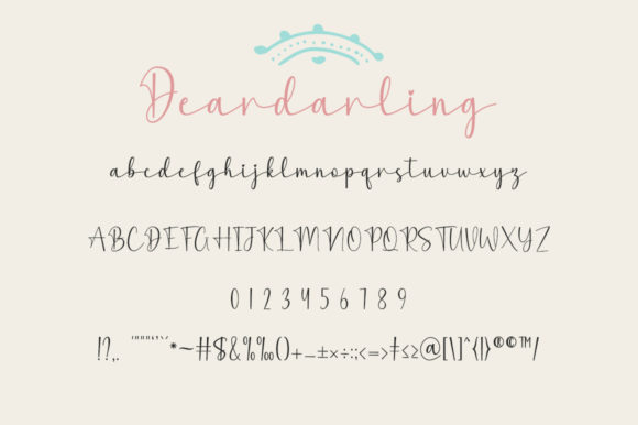 Dear Darling Font Poster 6