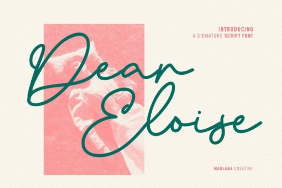 Dear Eloise Font Poster 1
