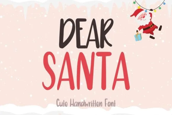 Dear Santa Font Dear Santa Font Poster 1