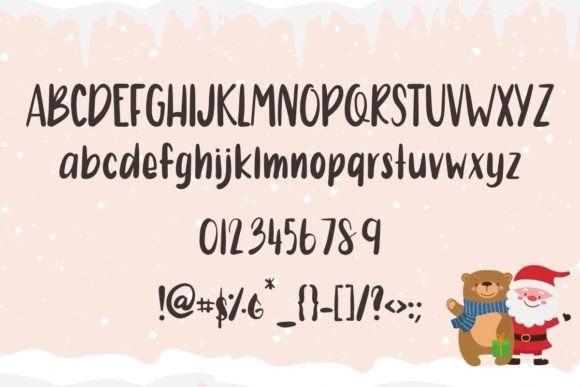 Dear Santa Font Poster 2