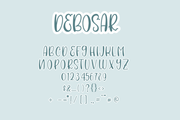 Debosar Font Poster 3