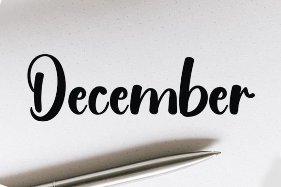 December Font Poster 1