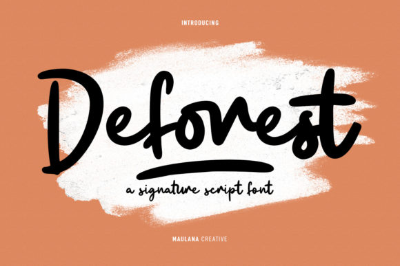 Deforest Font Poster 1