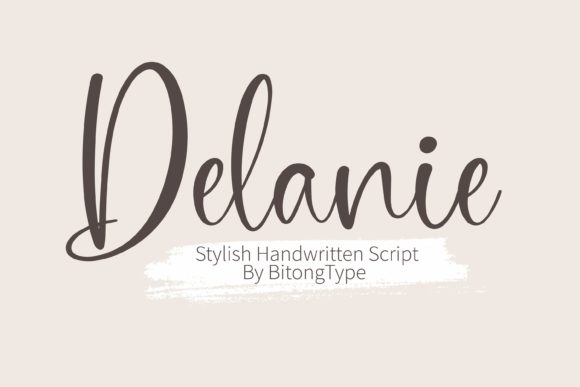 Delanie Font Poster 1