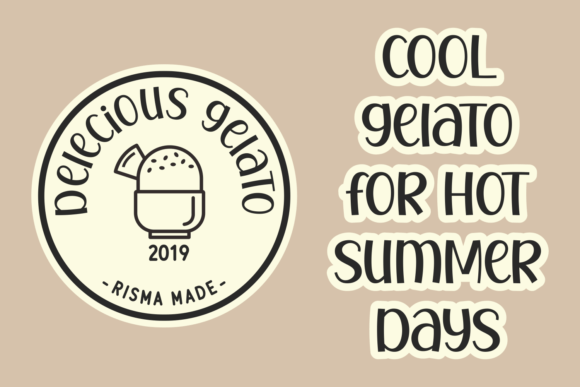 Delecious Gelato Font Poster 3
