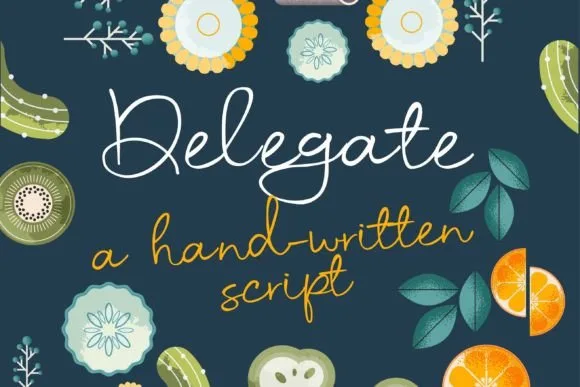 Delegate Font Delegate Font Poster 1