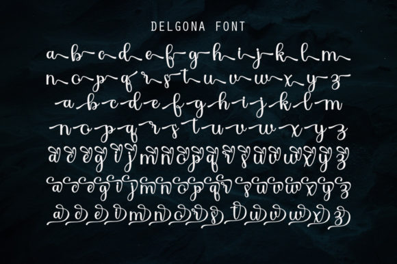 Delgona Font Poster 12