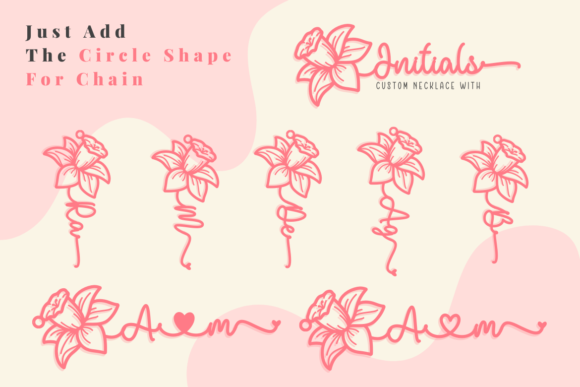 Delisa Birth Flower Duo Font Poster 3
